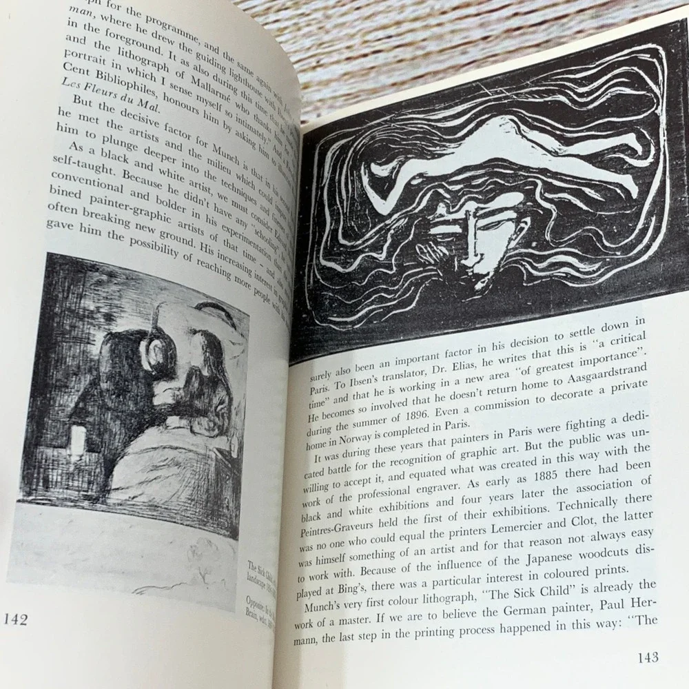 Edvard Munch by Nic Stang Tanums Tokens of Norway Art Book 1972 Paperback‎
